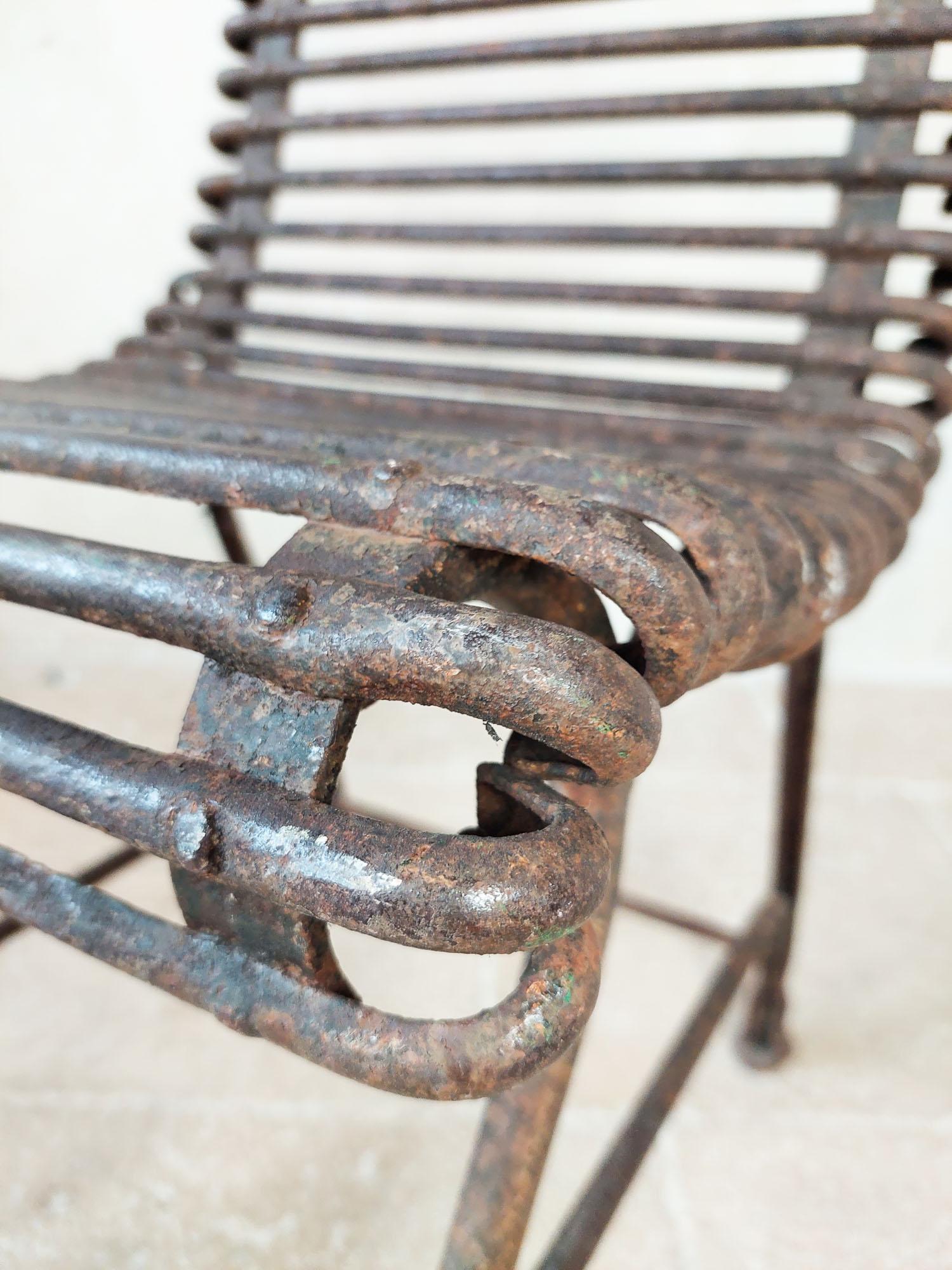 Early 20th Century Saint Sauveur Garden Chair from Arras, 1910s For Sale