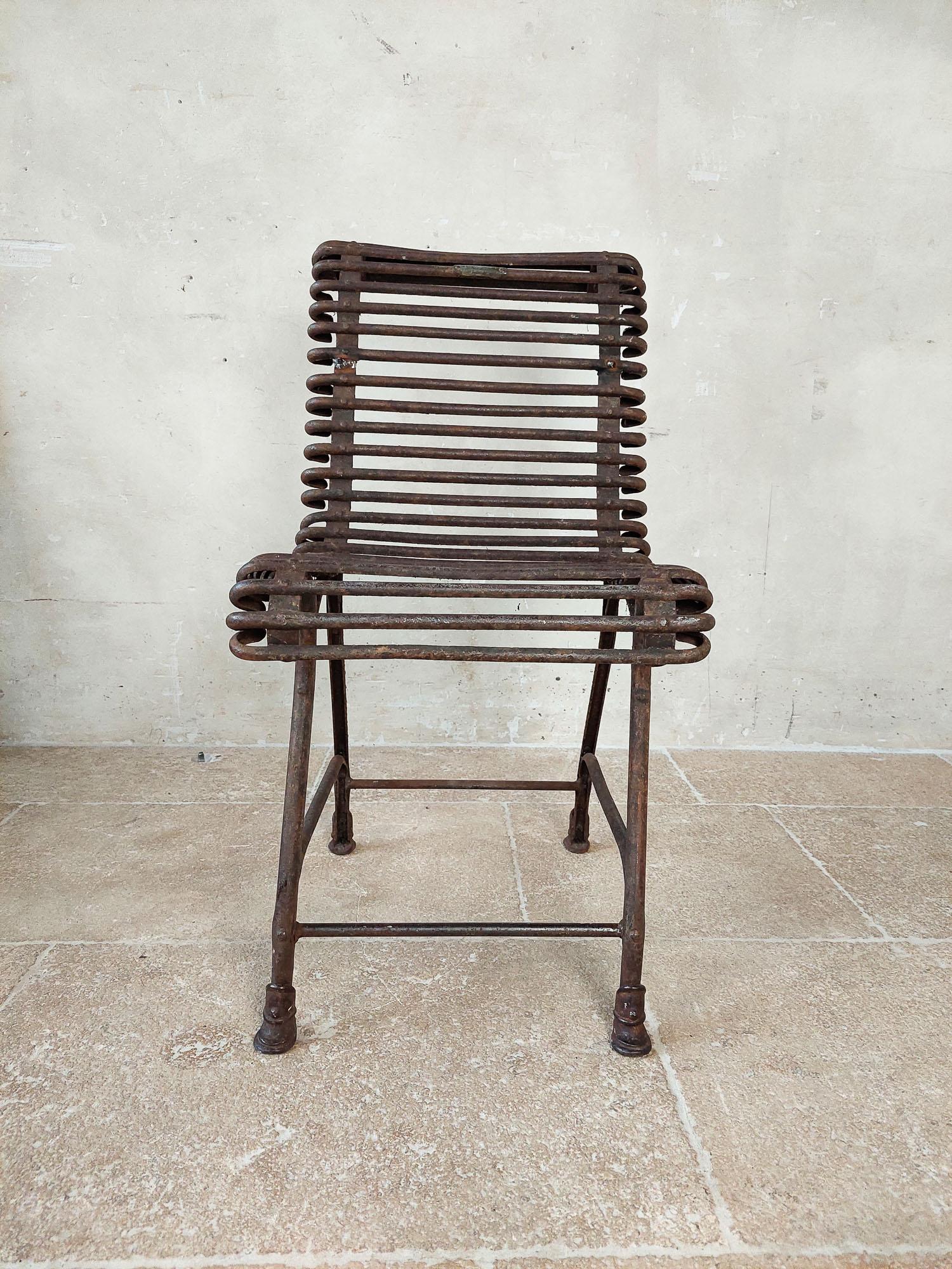 Saint Sauveur Garden Chair from Arras, 1910s For Sale 2