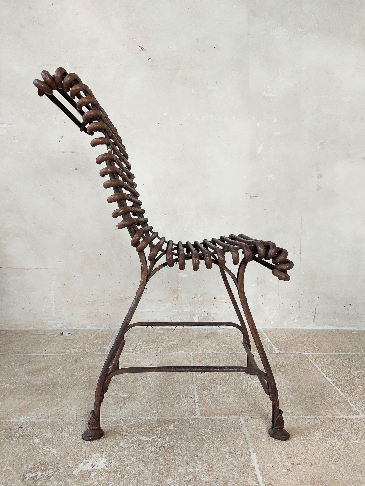 Saint Sauveur Garden Chair from Arras, 1910s For Sale 3