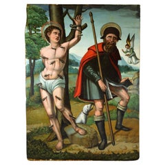 Saint Sébastien et Sainte Roche, Antonio Vázquez, vers 1530, Espagne