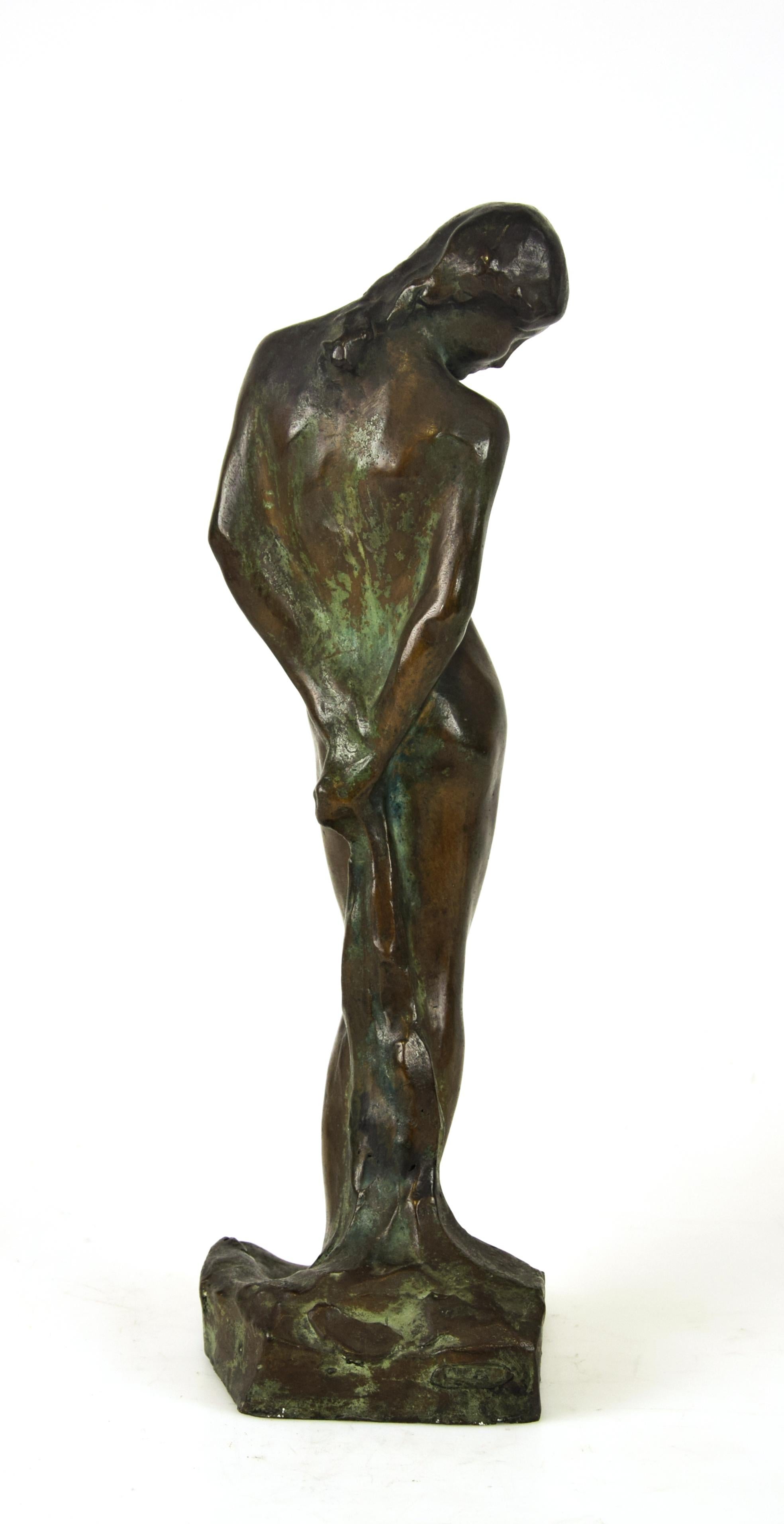 Saint Sebastian, Original Bronze Sculpture by Giovanni Nicolini, 1950s In Good Condition In Roma, IT