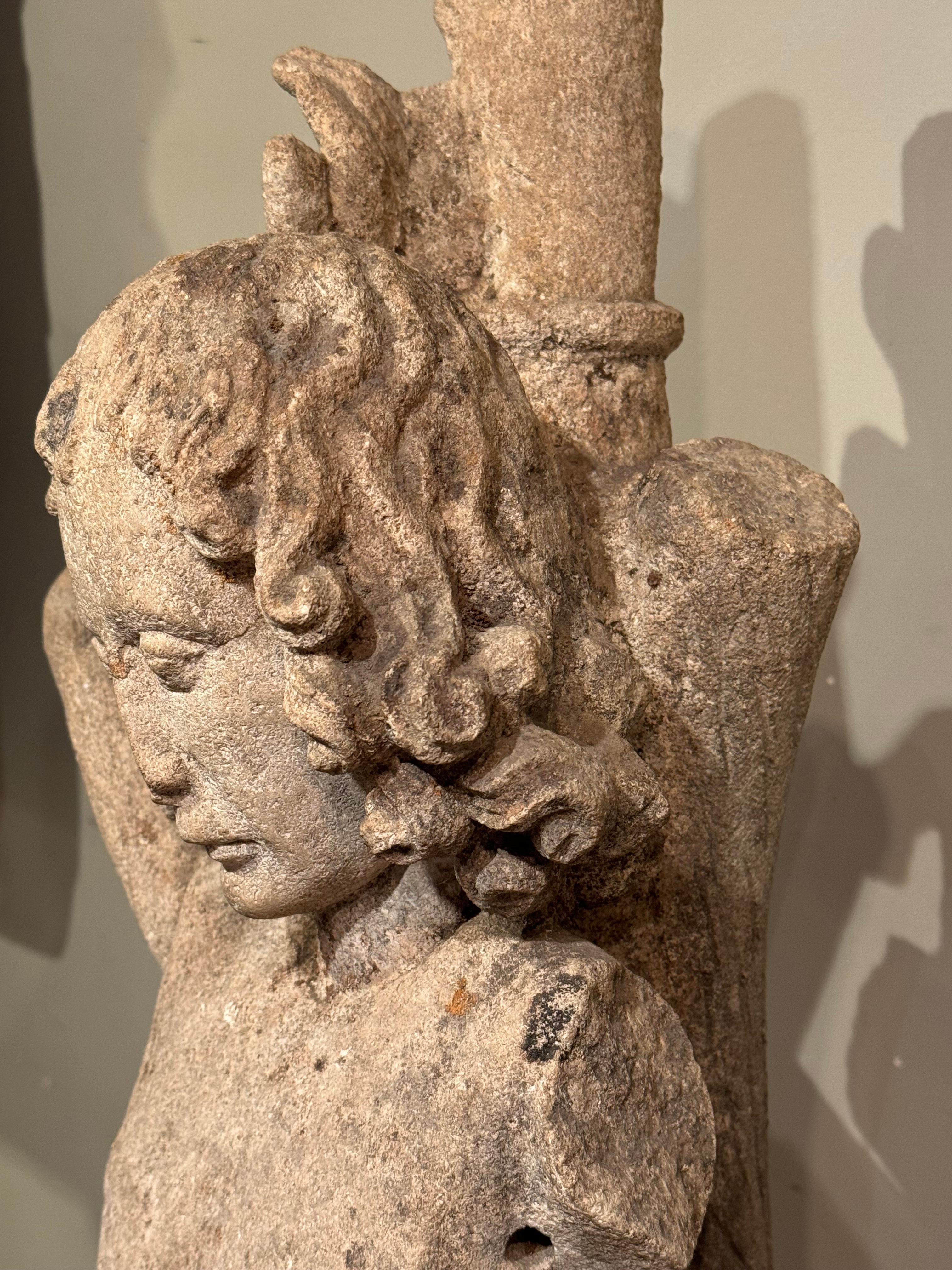 Saint Sebastian, Stein, Frankreich, spätes 15. Jahrhundert. (Französisch)