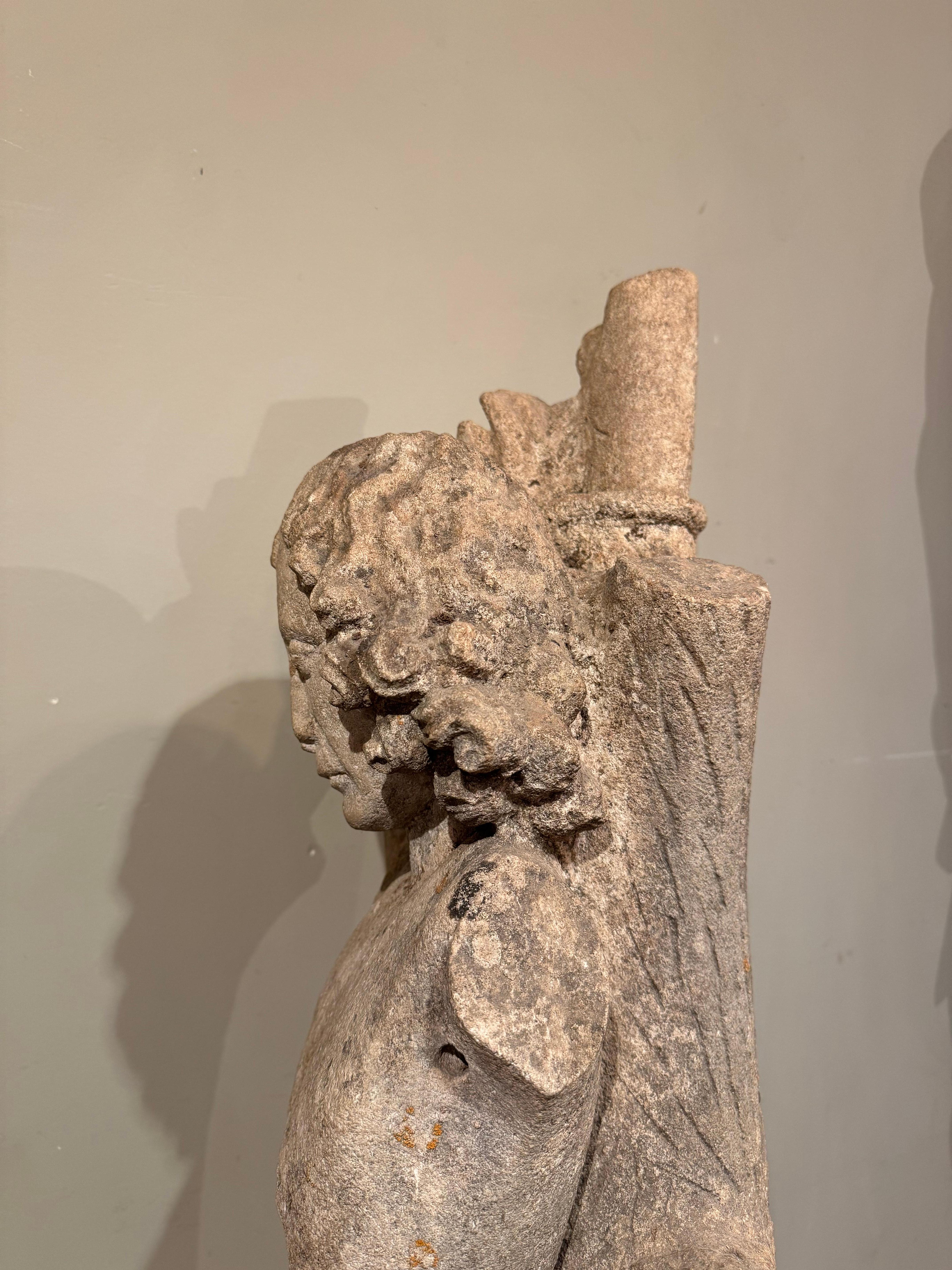 Saint Sebastian, Stein, Frankreich, spätes 15. Jahrhundert. (18. Jahrhundert und früher)