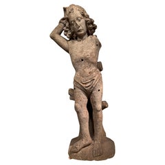 Saint Sebastian, stone, France late 15th century.
