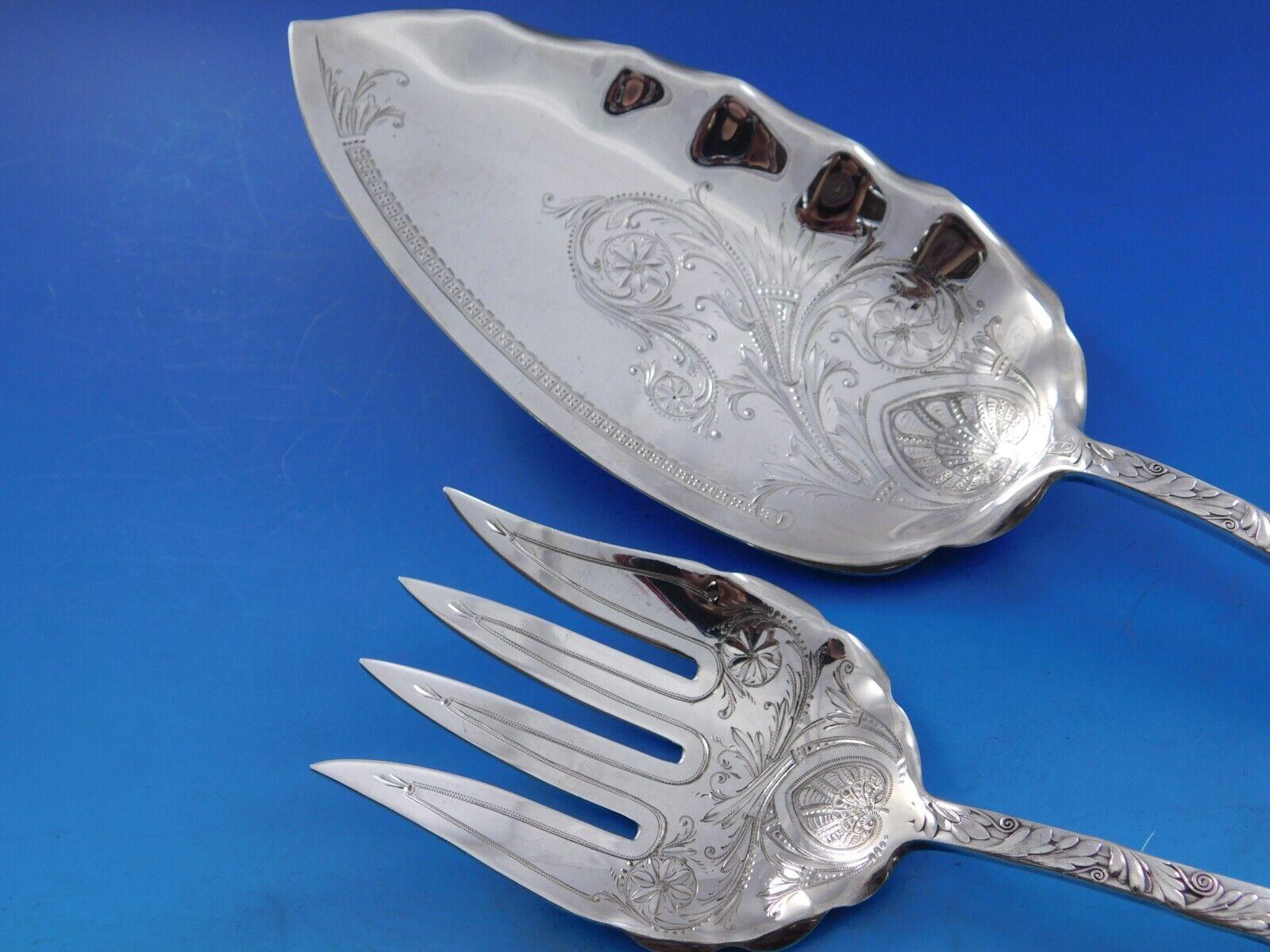 Saint Cloud by Gorham Set di posate in argento sterling per il pesce 26 pezzi in vendita 6