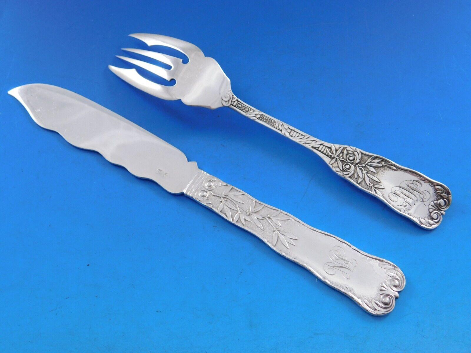 Saint Cloud by Gorham Set di posate in argento sterling per il pesce 26 pezzi in vendita 2