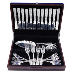 Saint St. Cloud by Gorham Sterling Silver Flatware Fish Service Set 26 Pieces