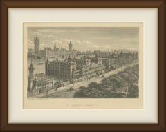 Saint Thomas' Hospital, Lambeth, Victorian London, Antique Engraving, circa 1880