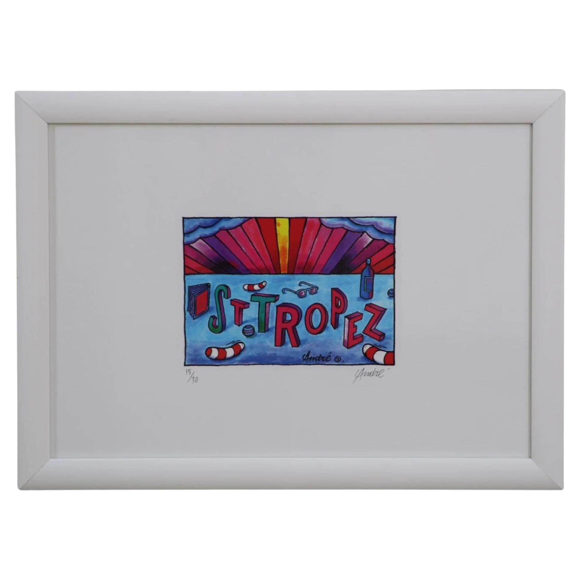 Saint Tropez For Louis Vuitton Framed Painting by Andre