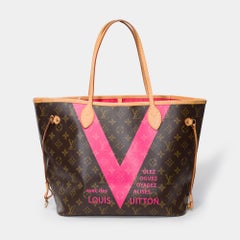 "Saint Tropez" Hot Pink Limited Edition Louis Vuitton Neverfull Tote bag !