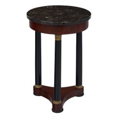 Sainte Anne Marble Topped Empire Style Side Table