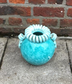 Sainte Radegonde Art Deco Ceramic Vase, circa 1930-1950