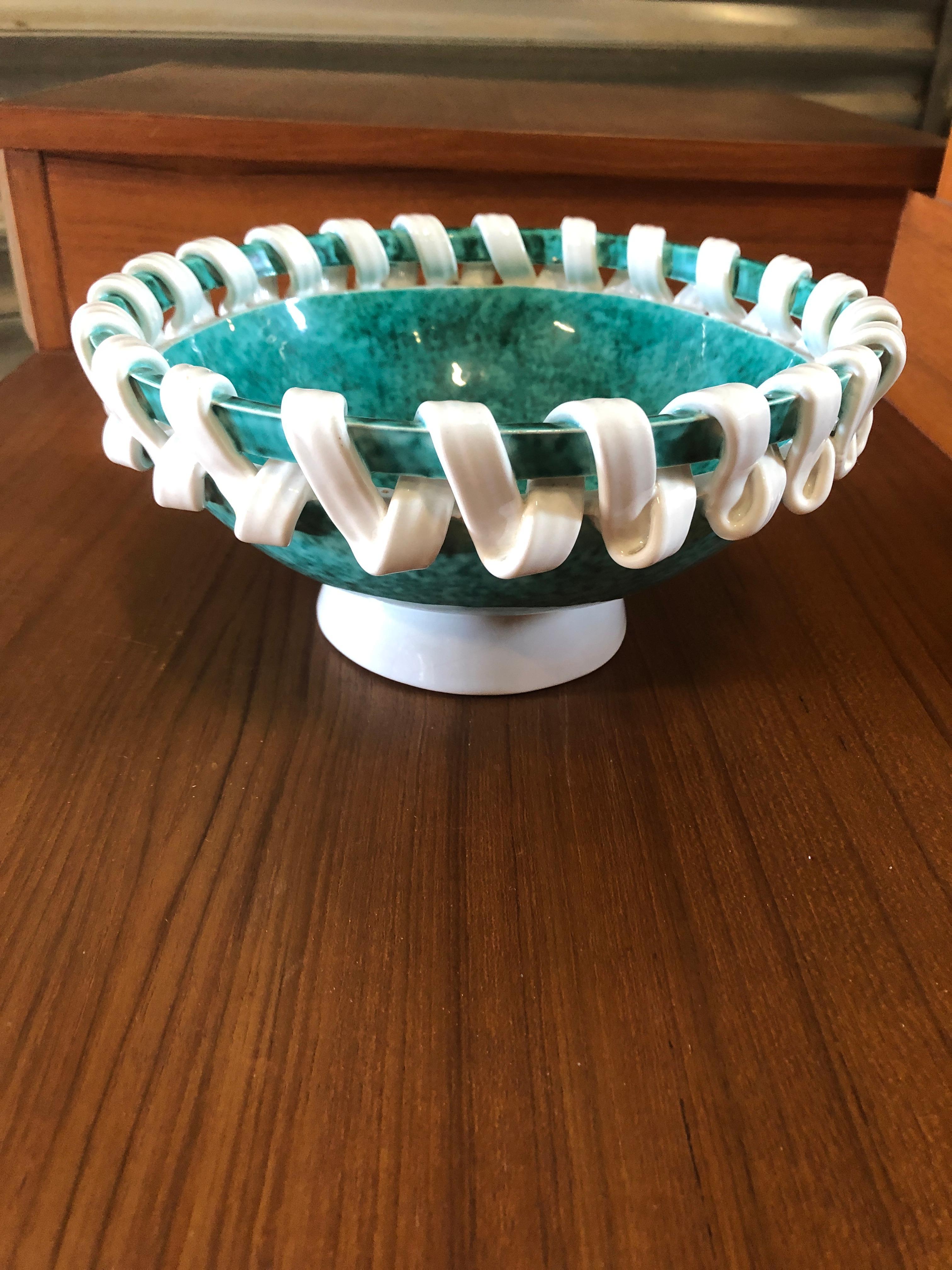 Mid-Century Modern Sainte Radegonde Ceramic Bowl