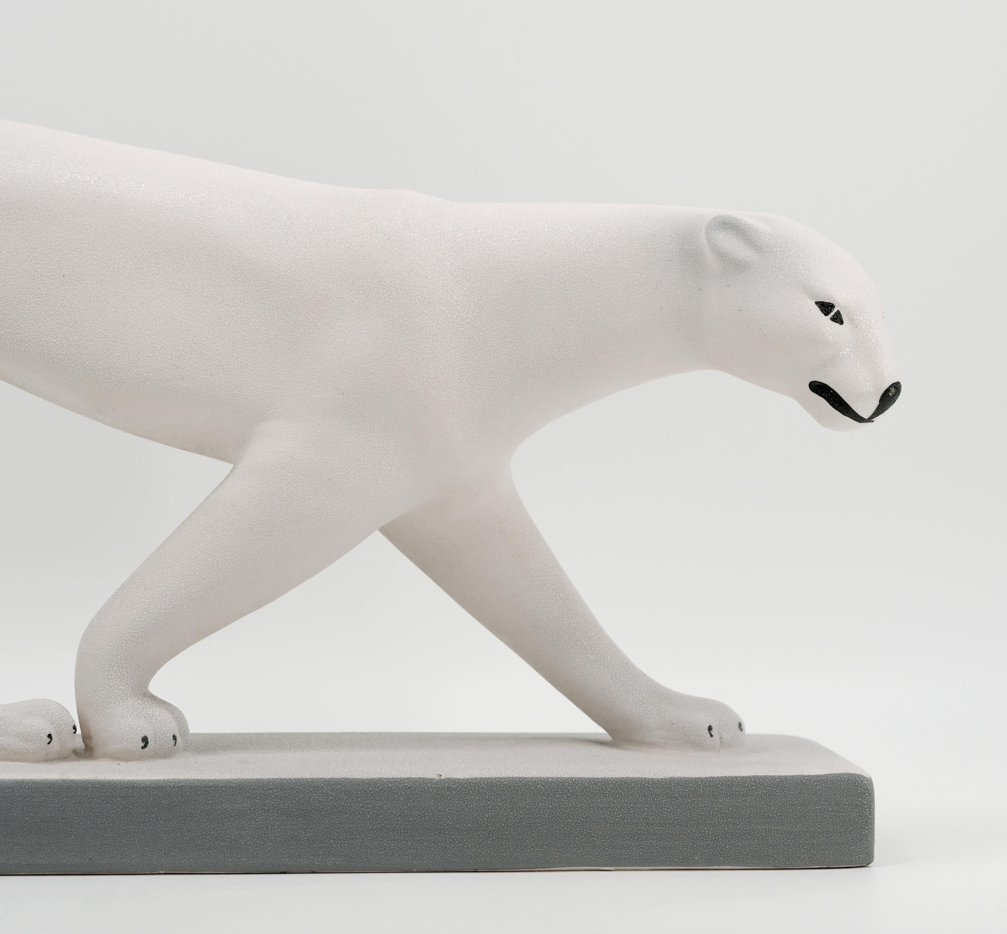 Sainte-Radegonde Panther aus Keramik (Art déco)