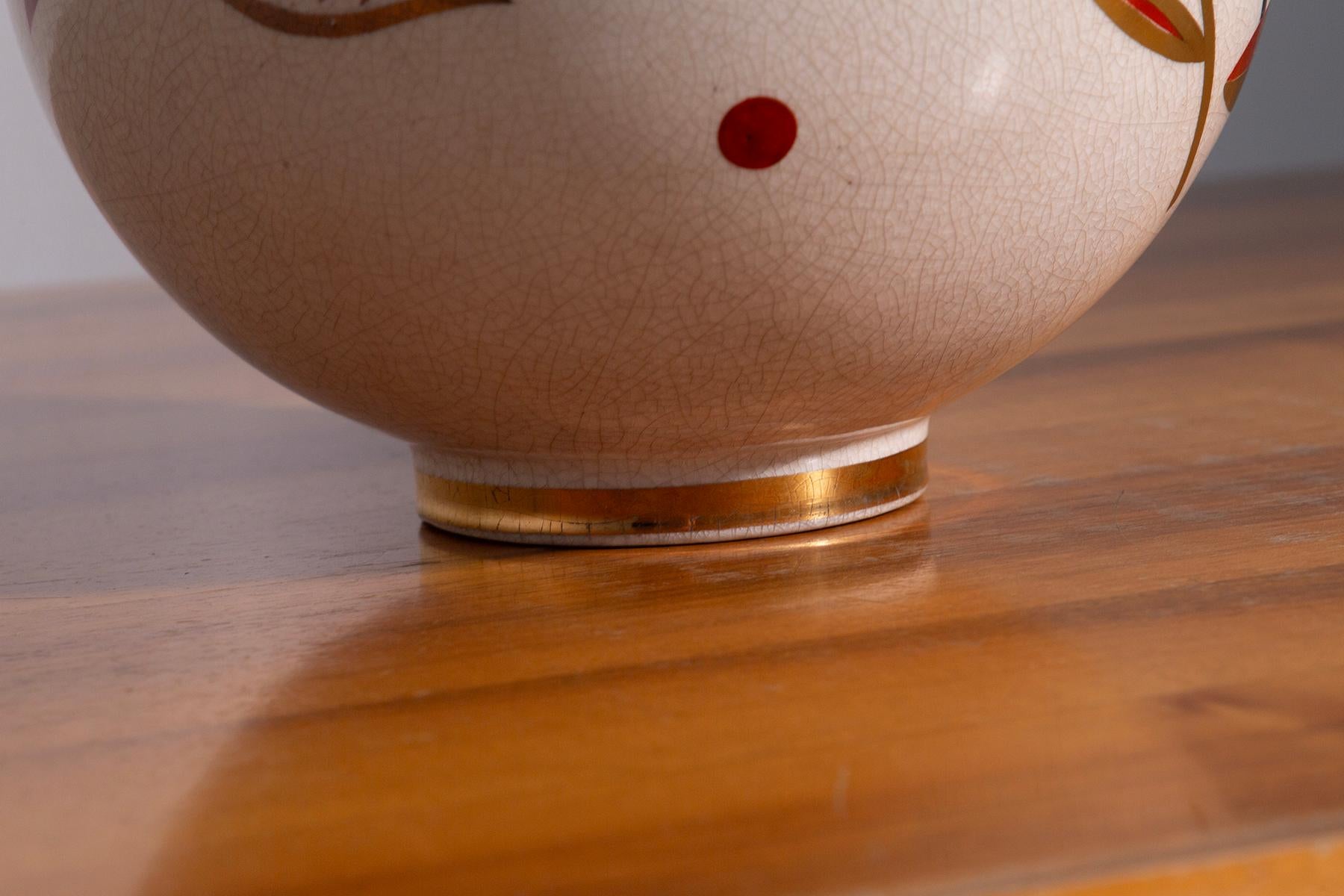 Early 20th Century Sainte Radegonde French Art Deco vase in vendita
