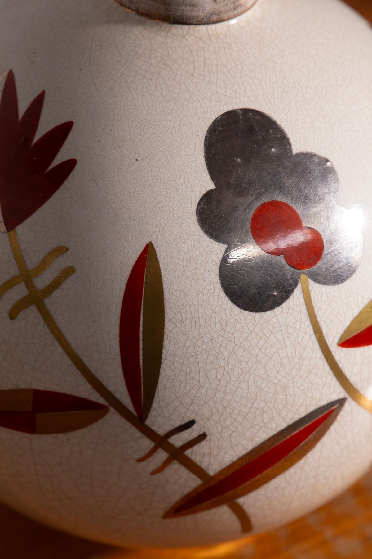 Ceramica Sainte Radegonde French Art Deco vase in vendita