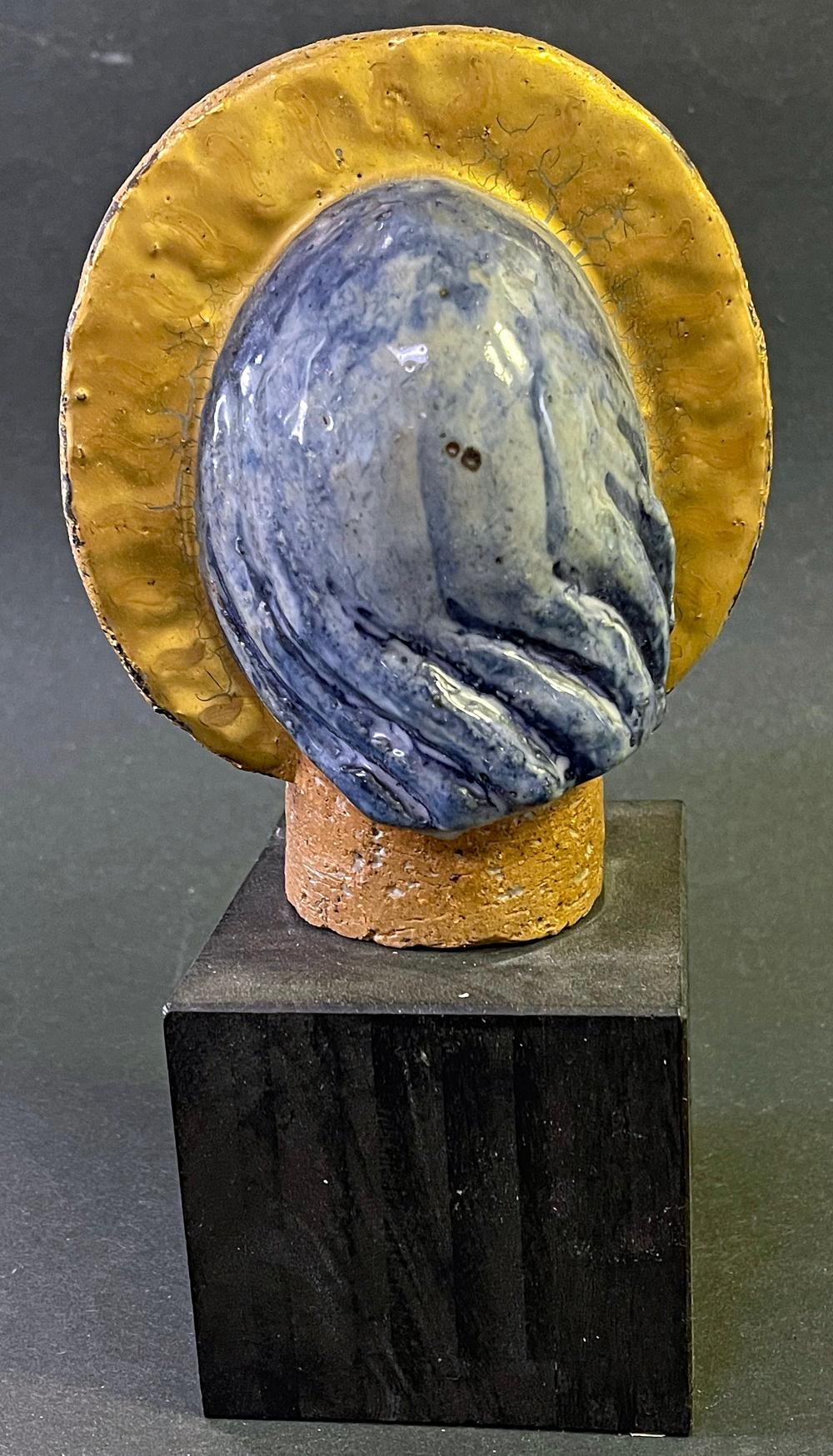 Danois « Figure Sainte », sculpture Art déco d'un saint barbu avec halo par Jais Nielsen en vente