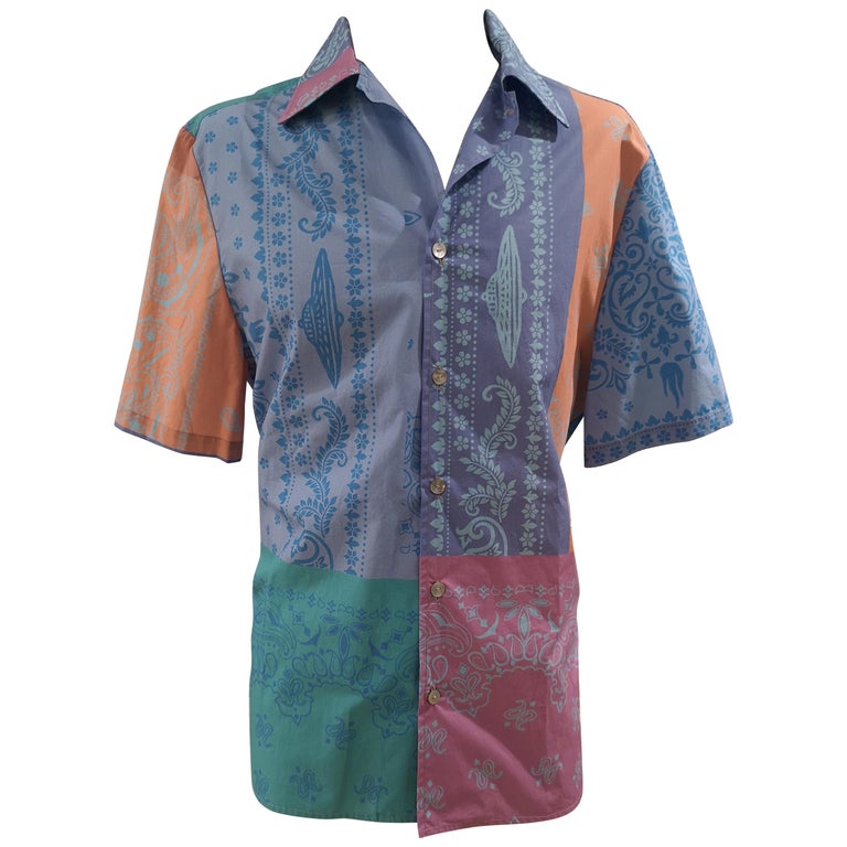 Saints Bandanas cotton shirt at 1stDibs