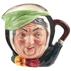 Antique Sairey Gamp Character Toby Jug by Royal Doulton