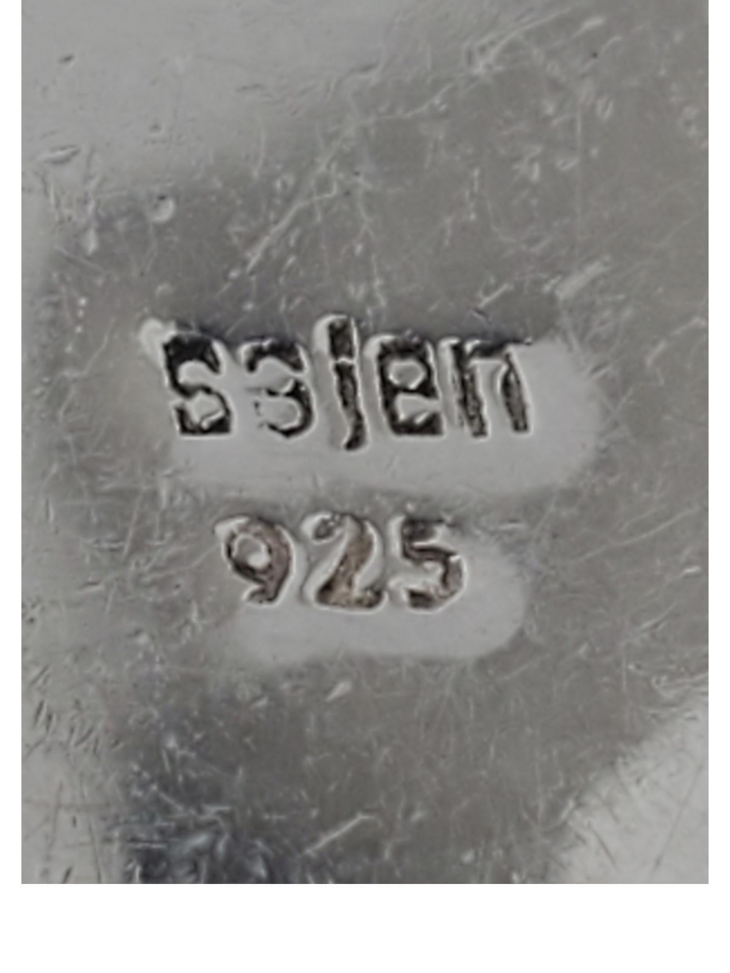 SAJEN Sterling Silver Carved Goddess Pendant/Brooch #17558 For Sale 2