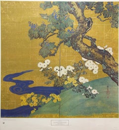 "Paulownias and Chrysanthemums " By Sakai Hōitsu