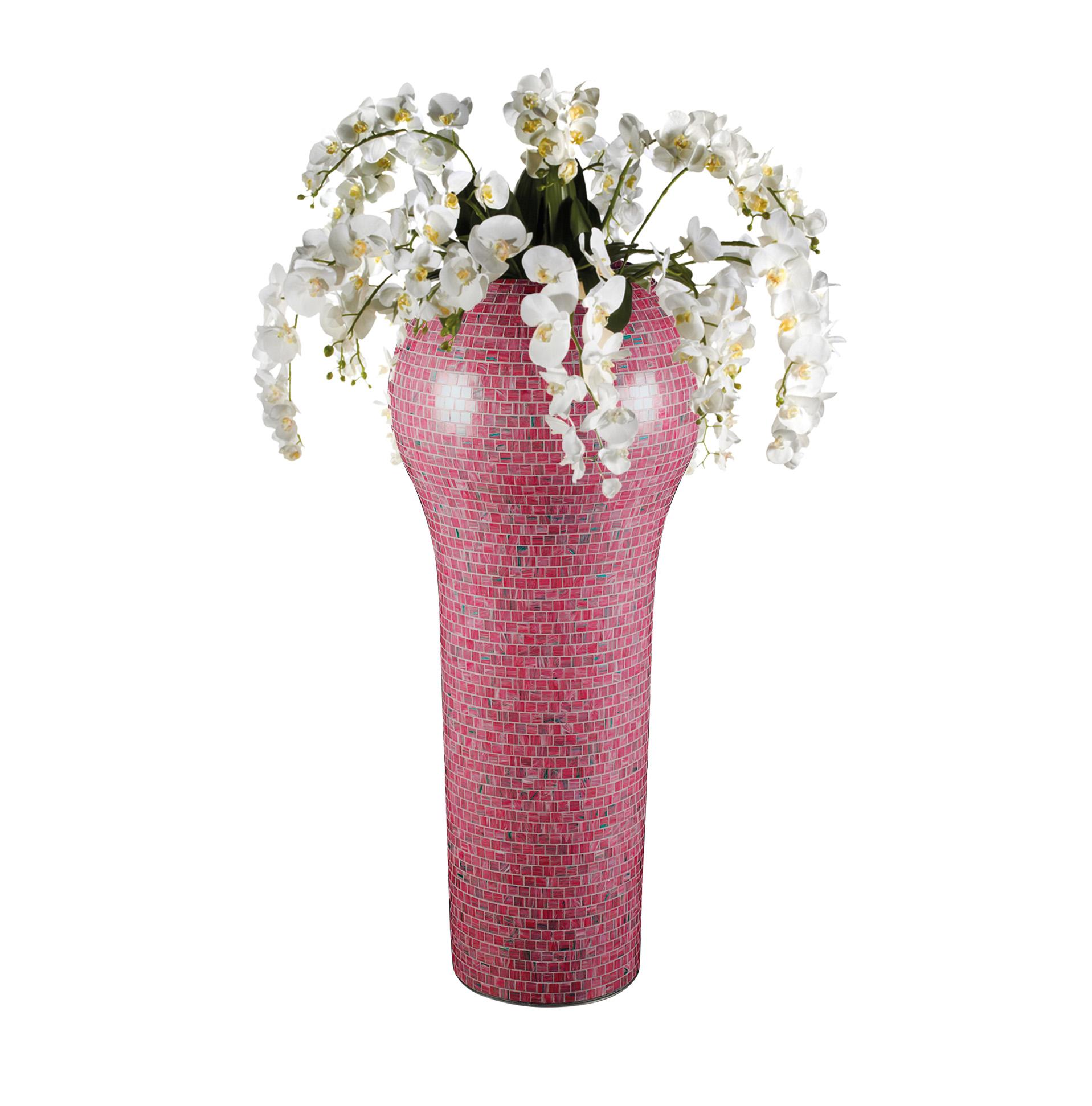 Modern Sakata Vase, LDPE, Indoor, Bisazza Mosaic, Italy For Sale