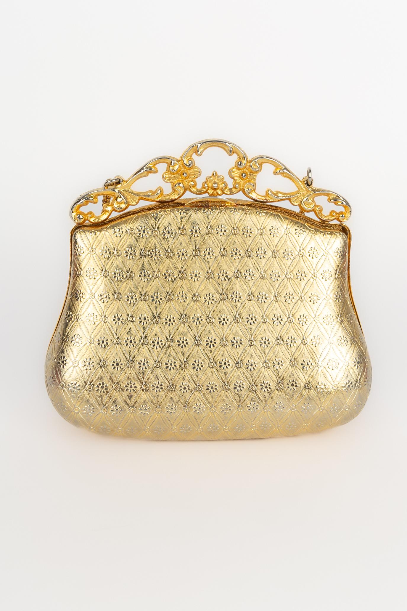 Saks Fifth Avenue golden bag Beige en venta