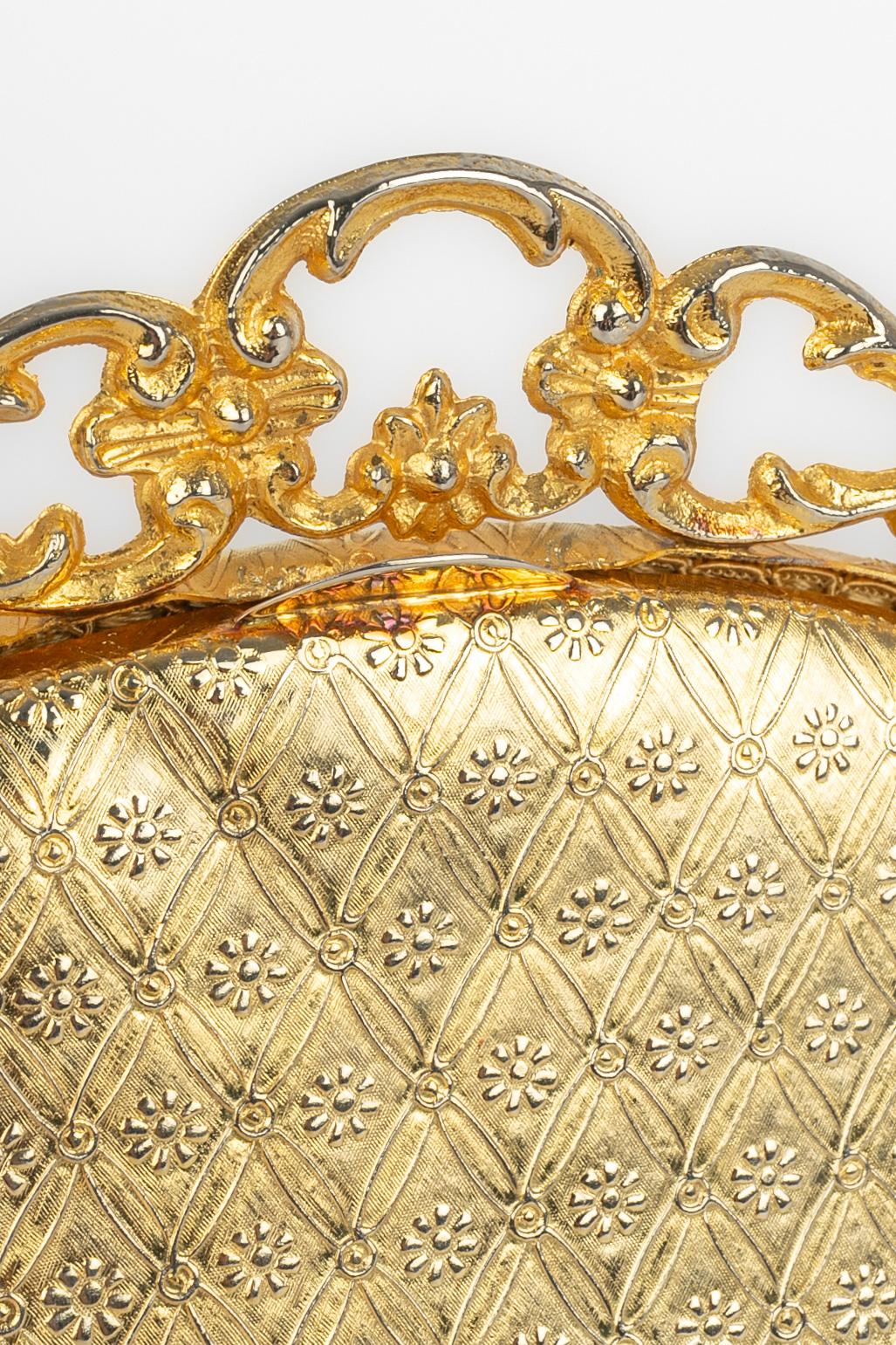 Saks Fifth Avenue golden bag en venta 3