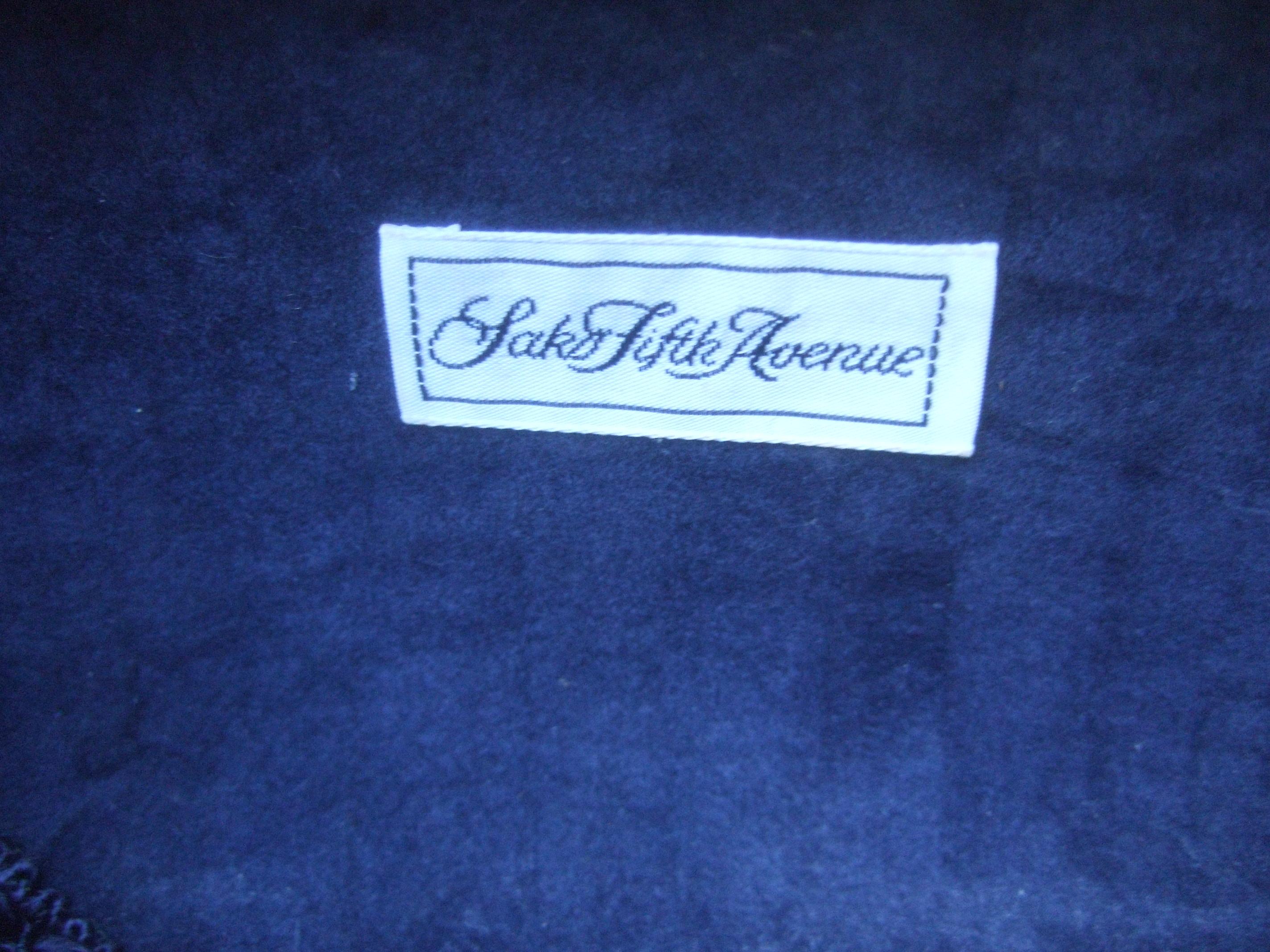 Saks Fifth Avenue Italian Silver Metal Minaudière c 1980s 13