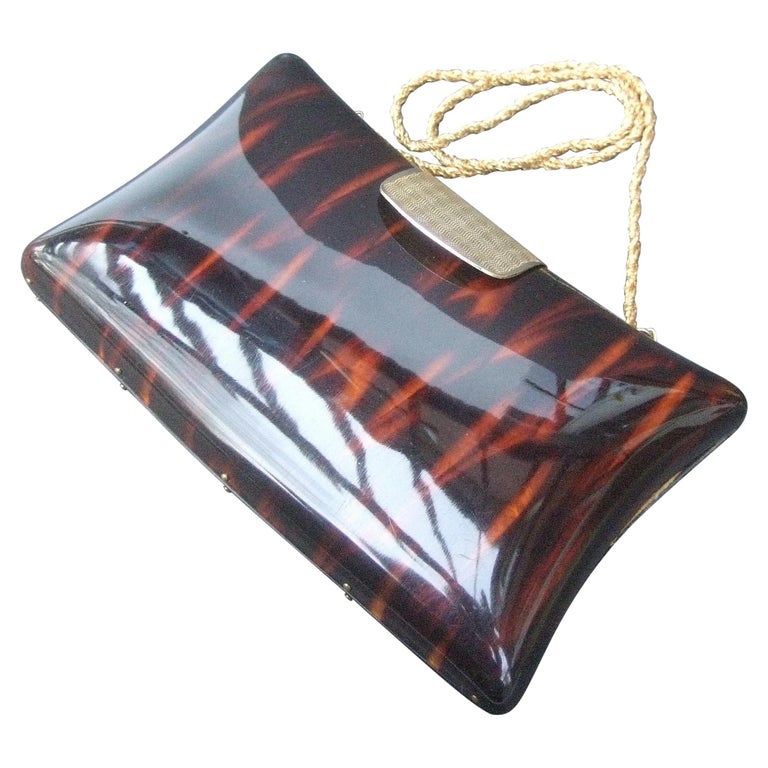 Sold at Auction: Vintage lucite box bag purse handbag