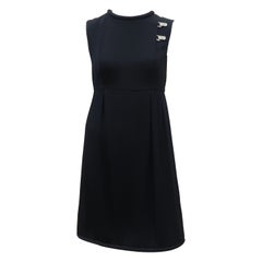 Saks Fifth Avenue Little Black Dress con fibbie di strass, anni '60