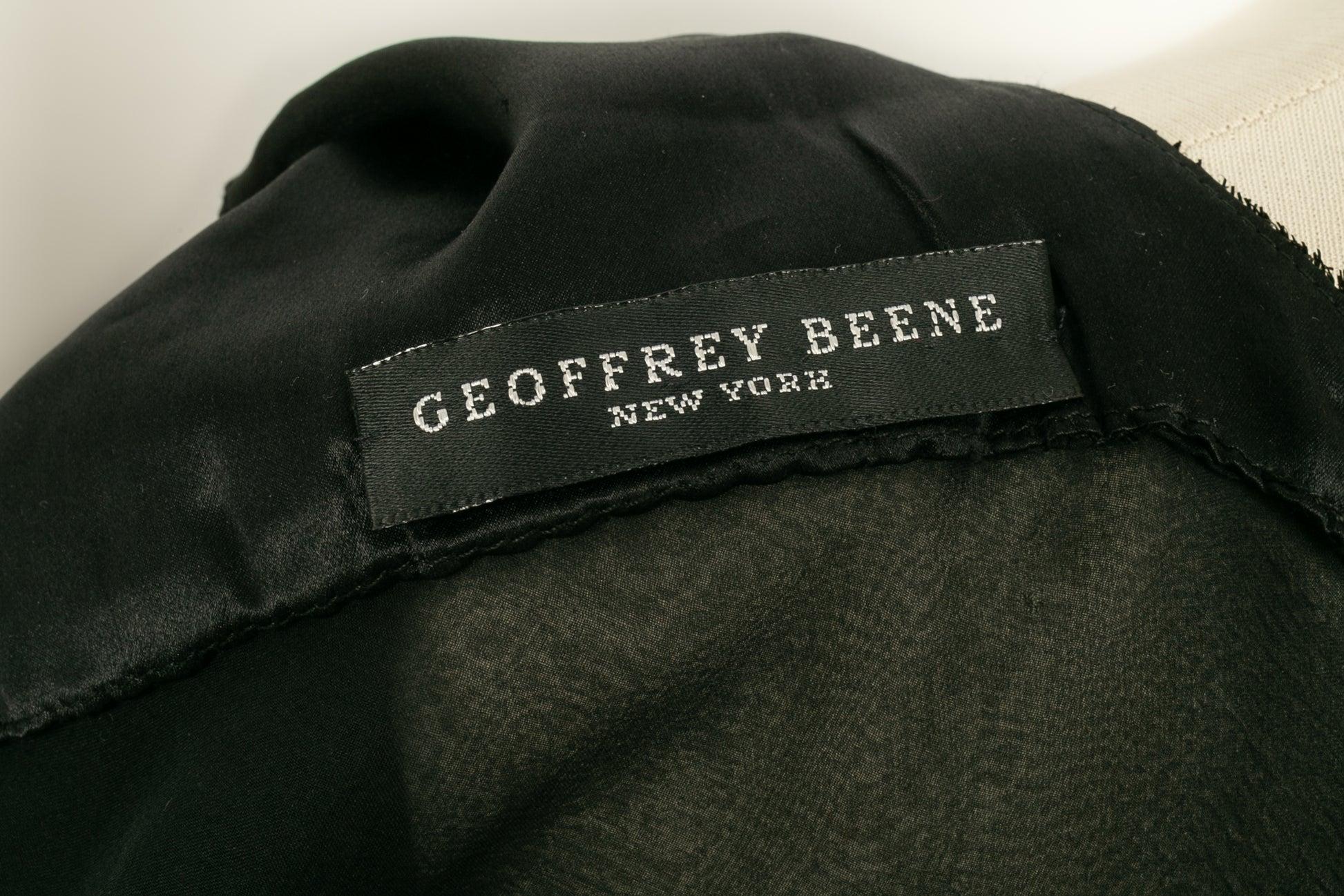 Saks Fifth Avenue - Robe de soirée noire à manches longues en mousseline de soie et velours en vente 4