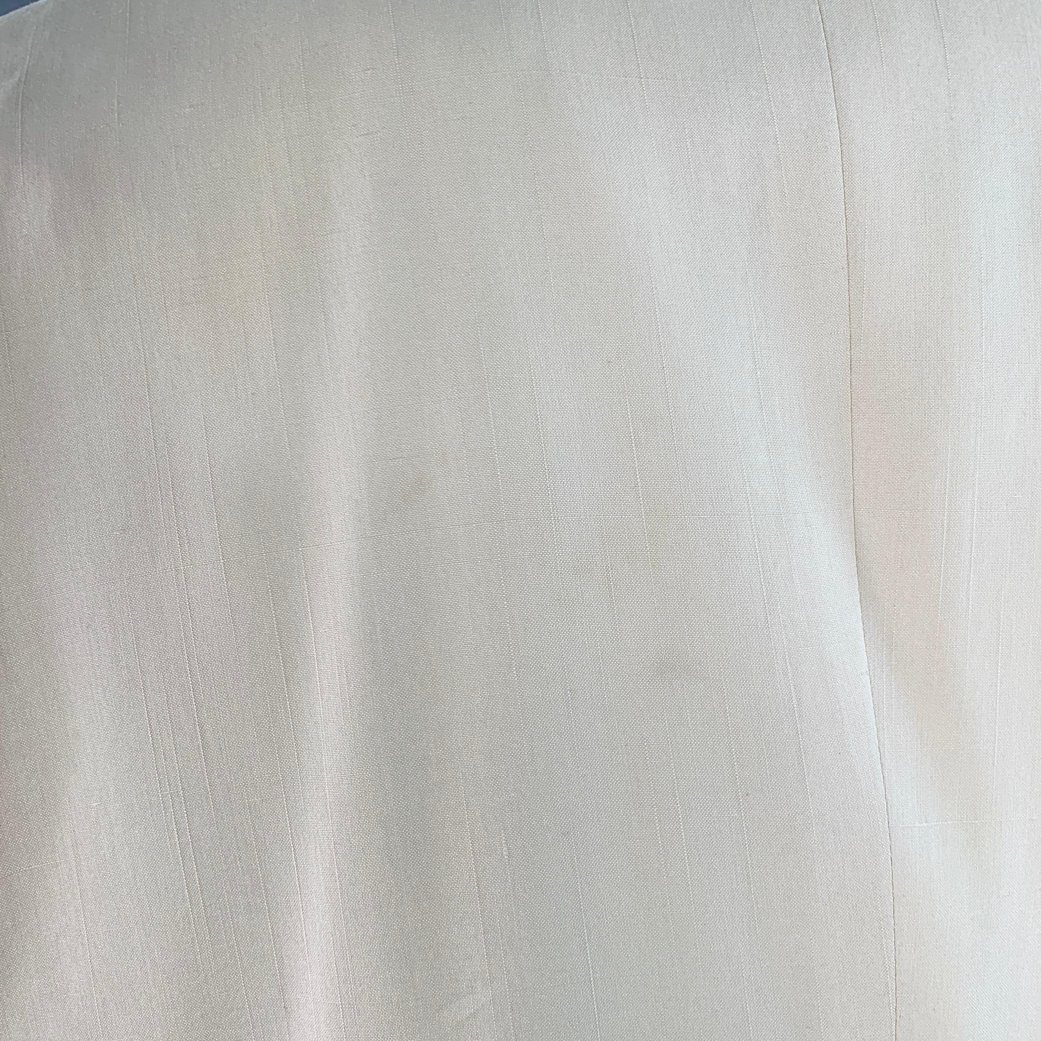 SAKS FIFTH AVENUE Size 48 Cream Silk Double Breasted Single Button Sport Coat For Sale 3