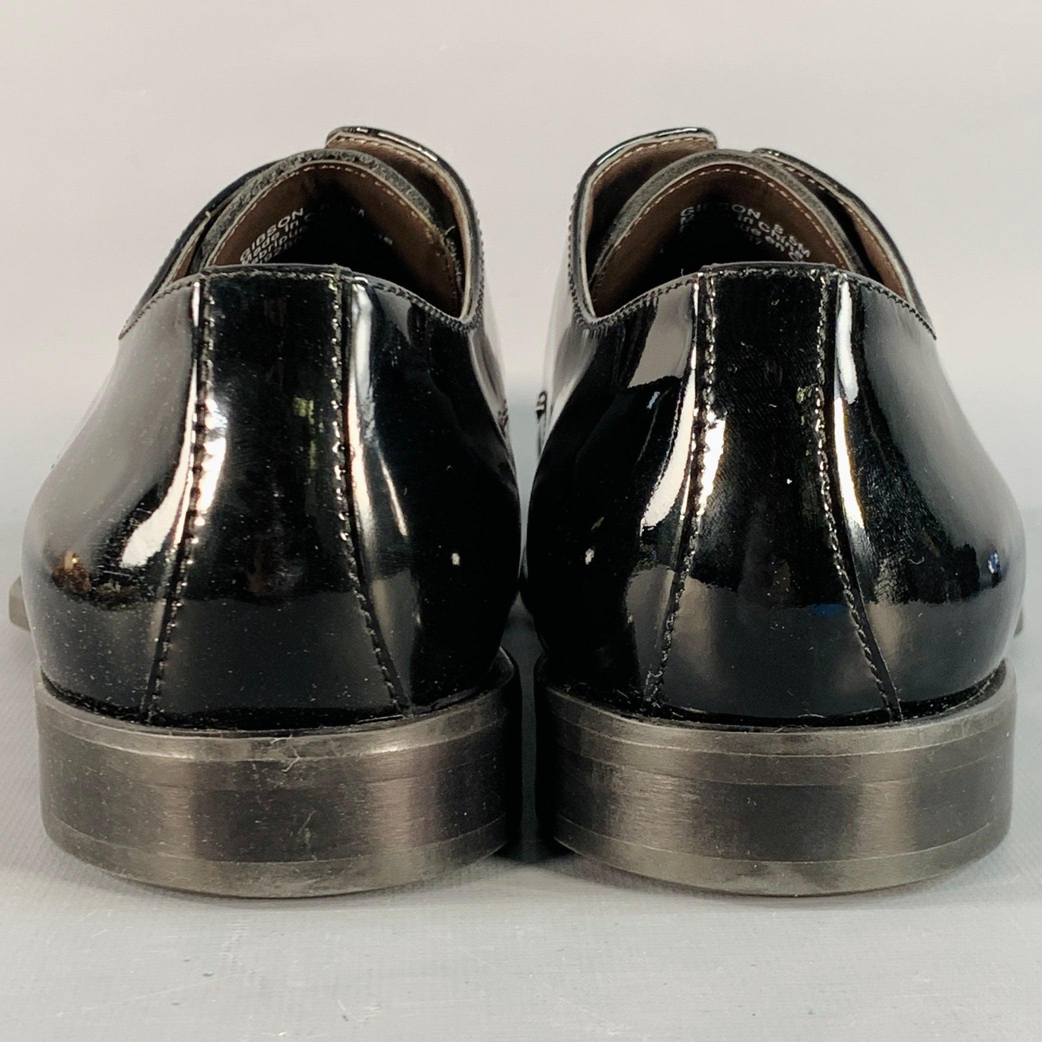 Nero Saks Fifth Avenue taglia 8,5 Gibson & Gibson in pelle nera, scarpe derby con lacci e scarpe da tennis in vendita