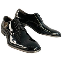 Saks Fifth Avenue taglia 8,5 Gibson & Gibson in pelle nera, scarpe derby con lacci e scarpe da tennis