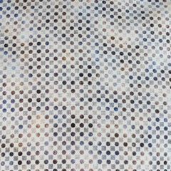 SAKS FIFTH AVENUE Größe M Weiß Grau Dots Langarmhemd aus Baumwolle