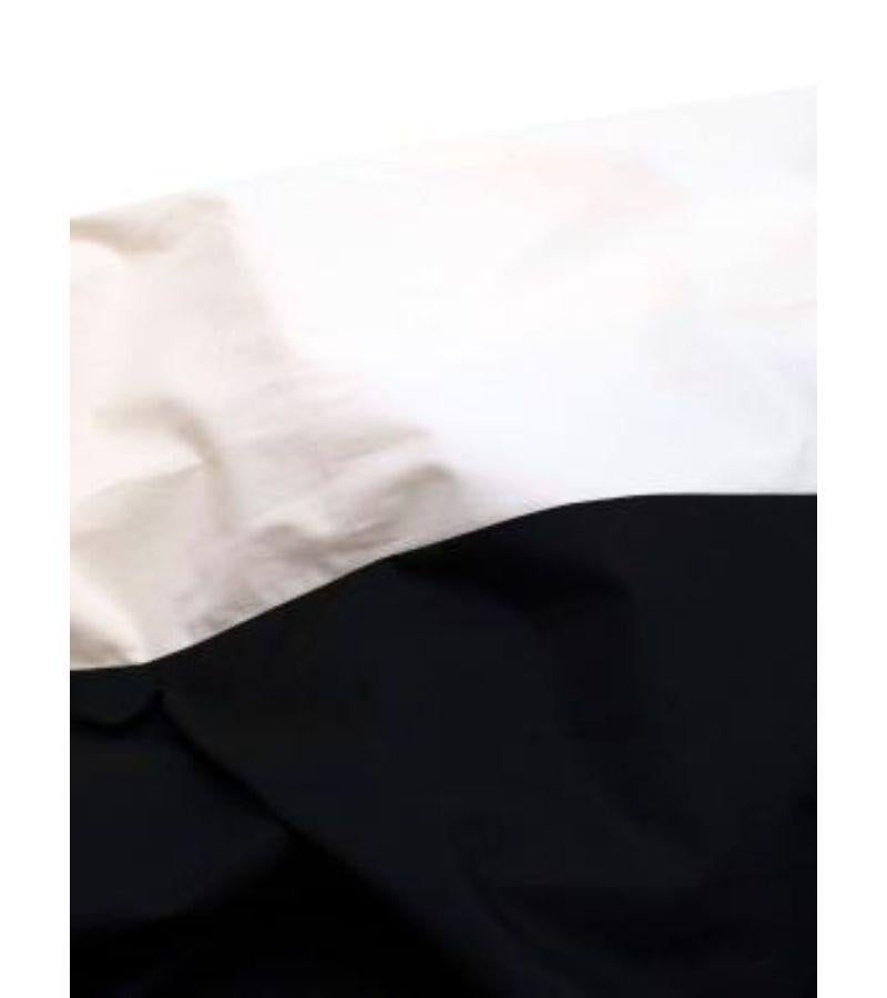 Women's Saks Potts Black & Cream Cotton Caroline Dress with Wrap Belt For Sale