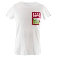 Saks Potts Mountain Patch White T-Shirt