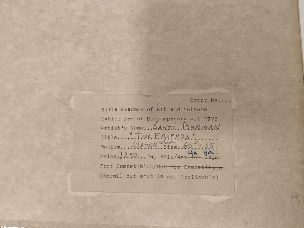 Due amici, Figurativo, Acquerello su carta di Artista moderno 