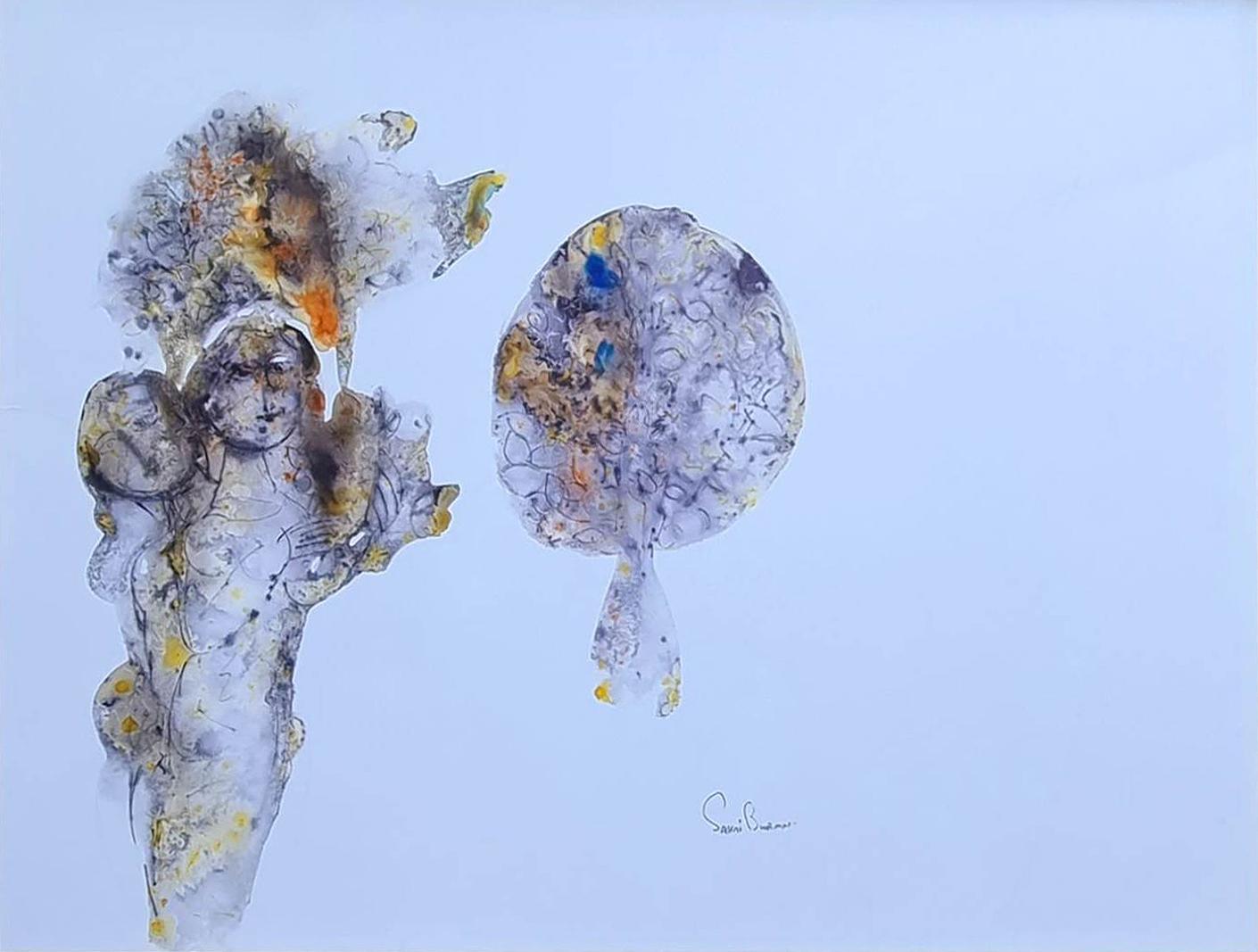 Untitled, Figurative, Watercolour on Paper by Modern Artist "In Stock"