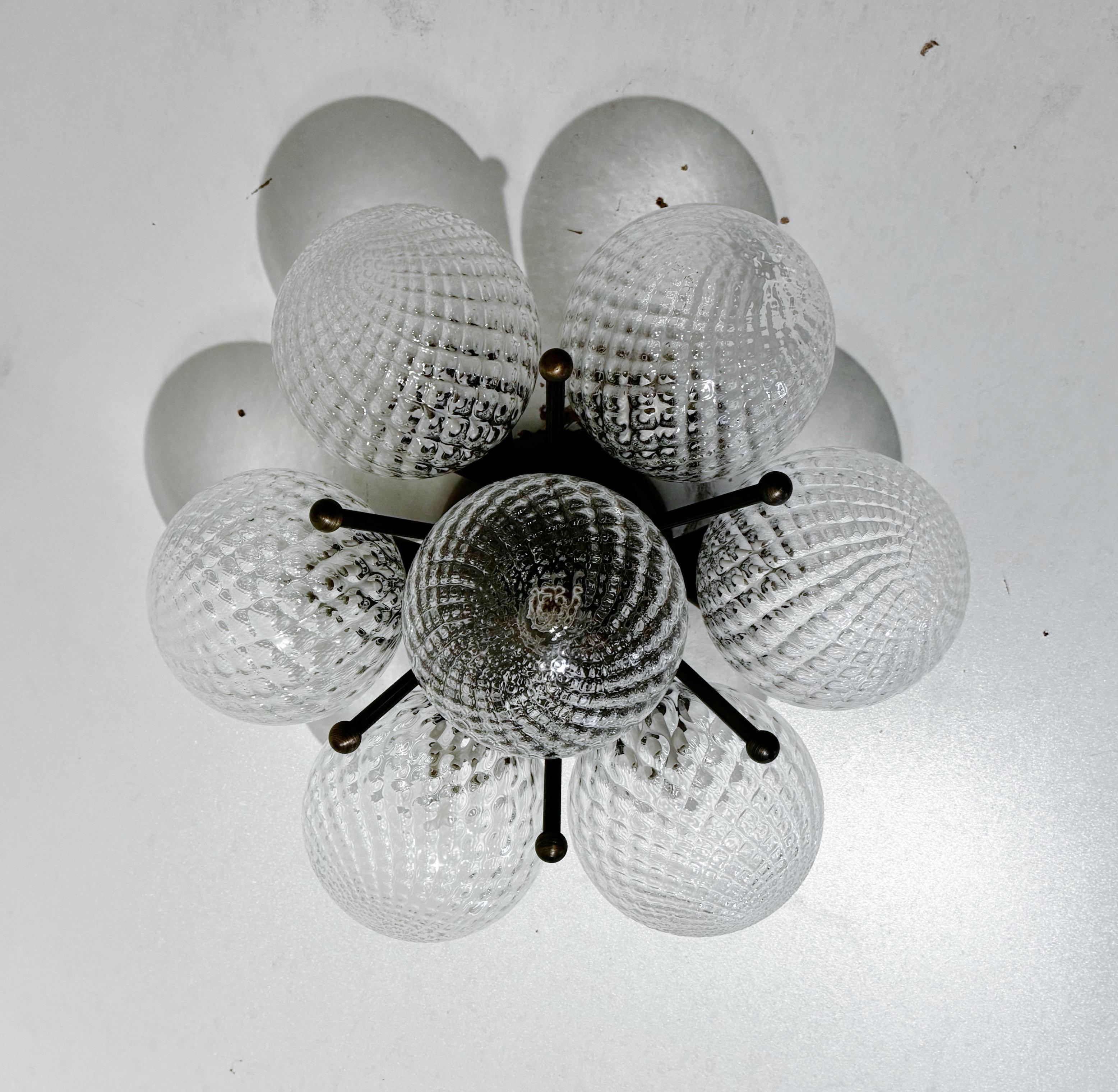 Italian Sakura Balloton Flush Mount / Sconce by Fabio Ltd For Sale