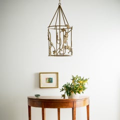 Sakura Floral Lantern in Aged Gold