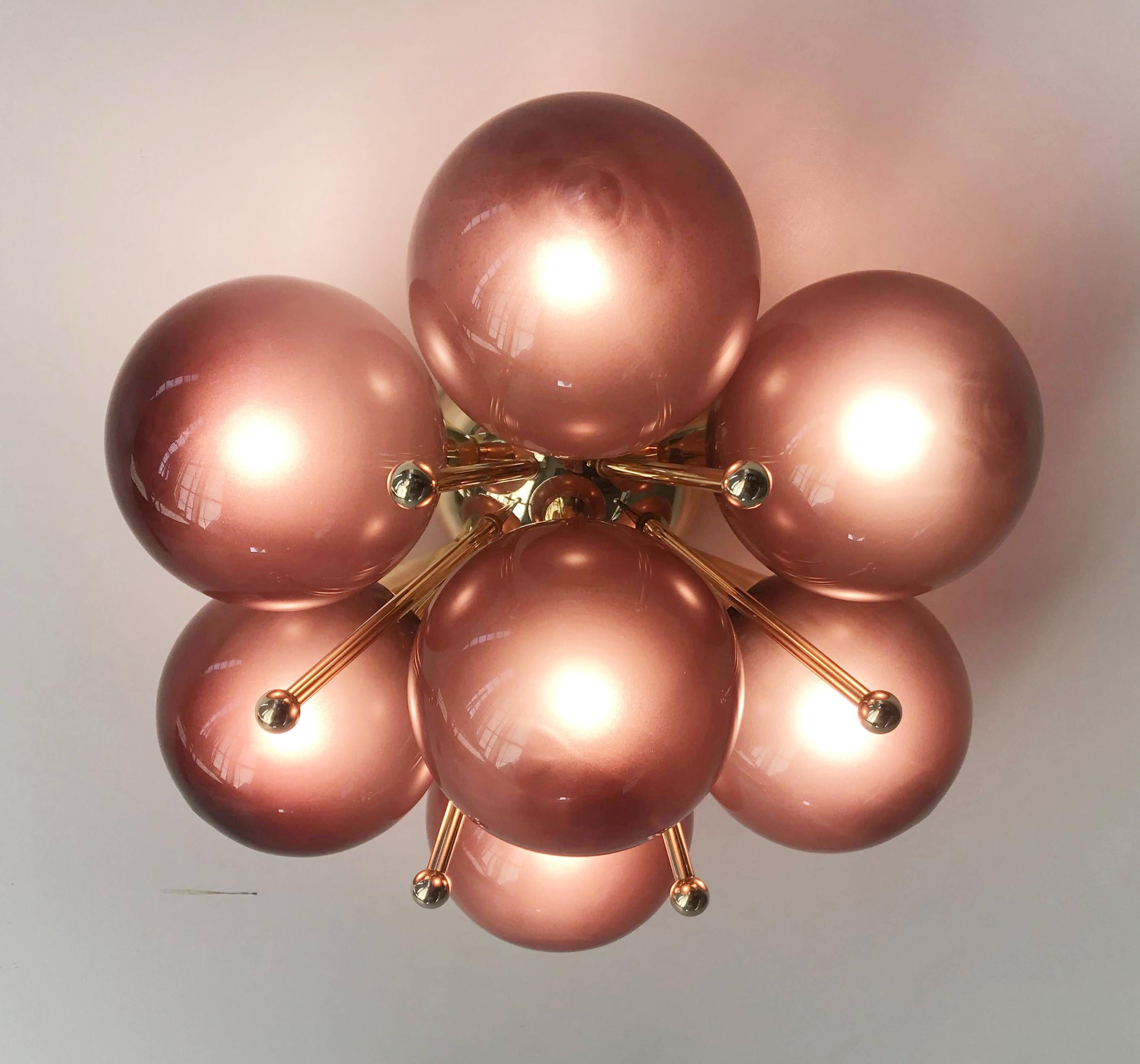 Italian Sakura Flush Mount / Sconce by Fabio Ltd For Sale