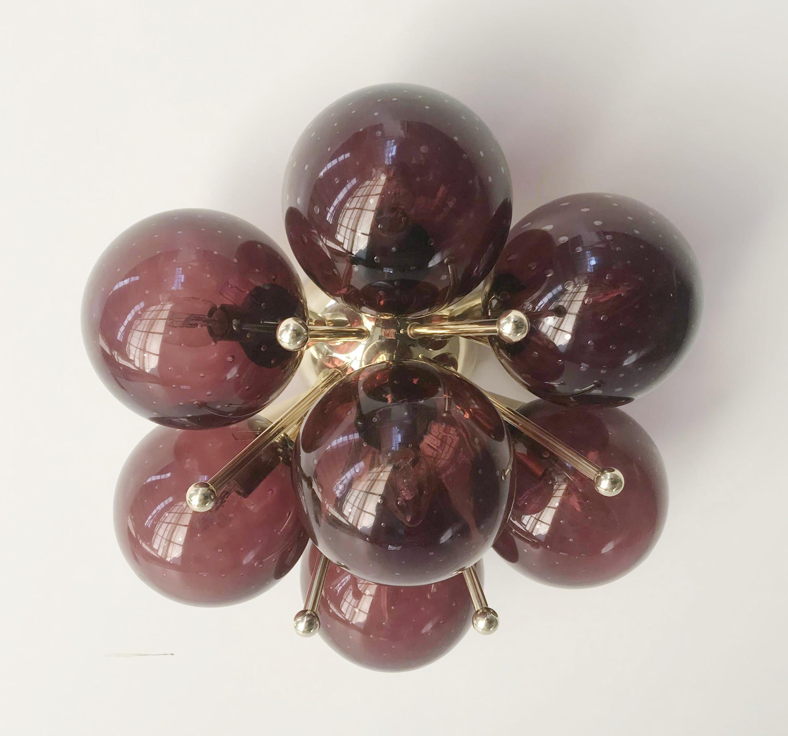Mid-Century Modern Sakura Flush Mount / Sconce by Fabio Ltd en vente