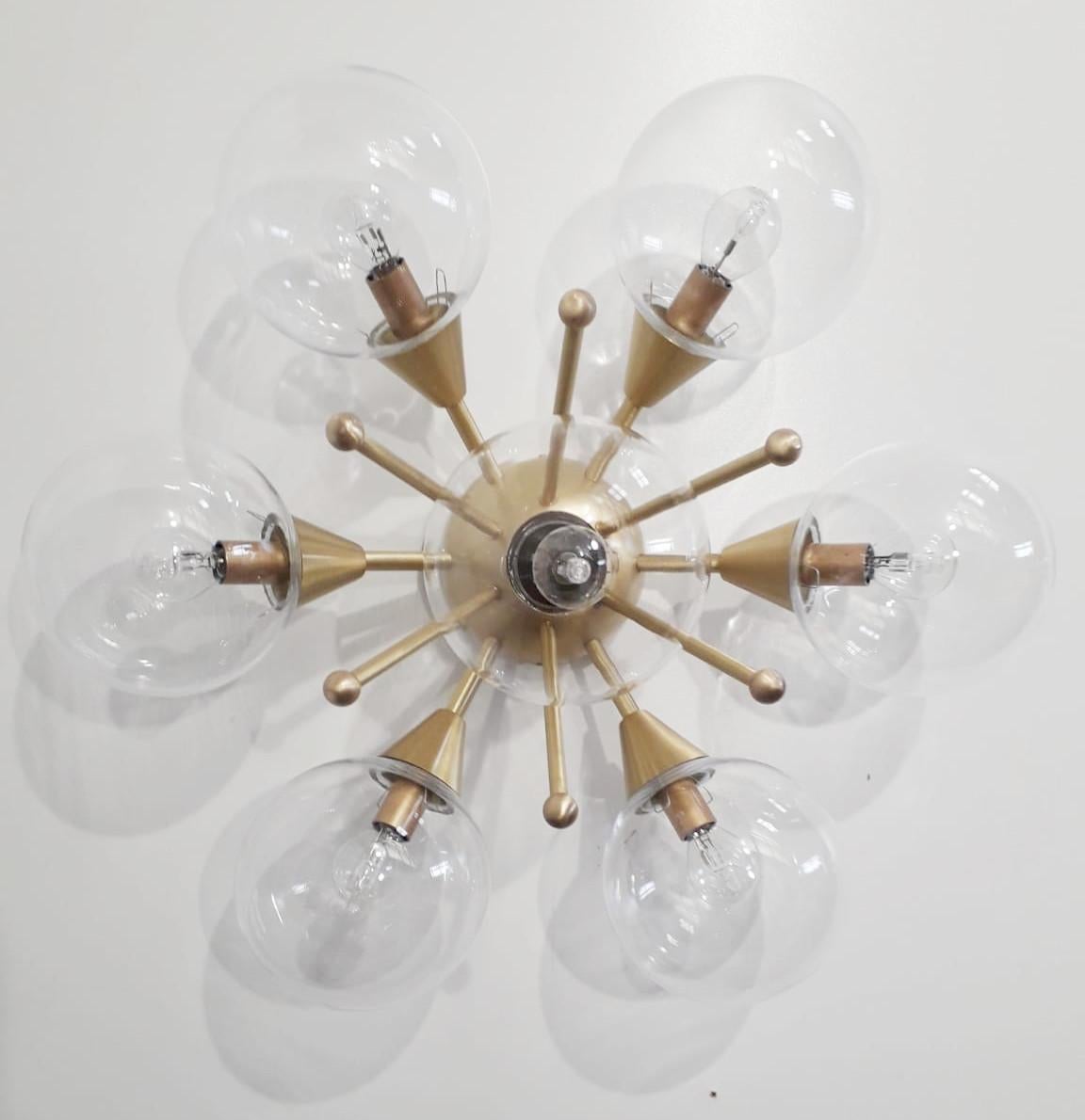 Mid-Century Modern Daisy Flush Mount or Sconce by Fabio Ltd For Sale