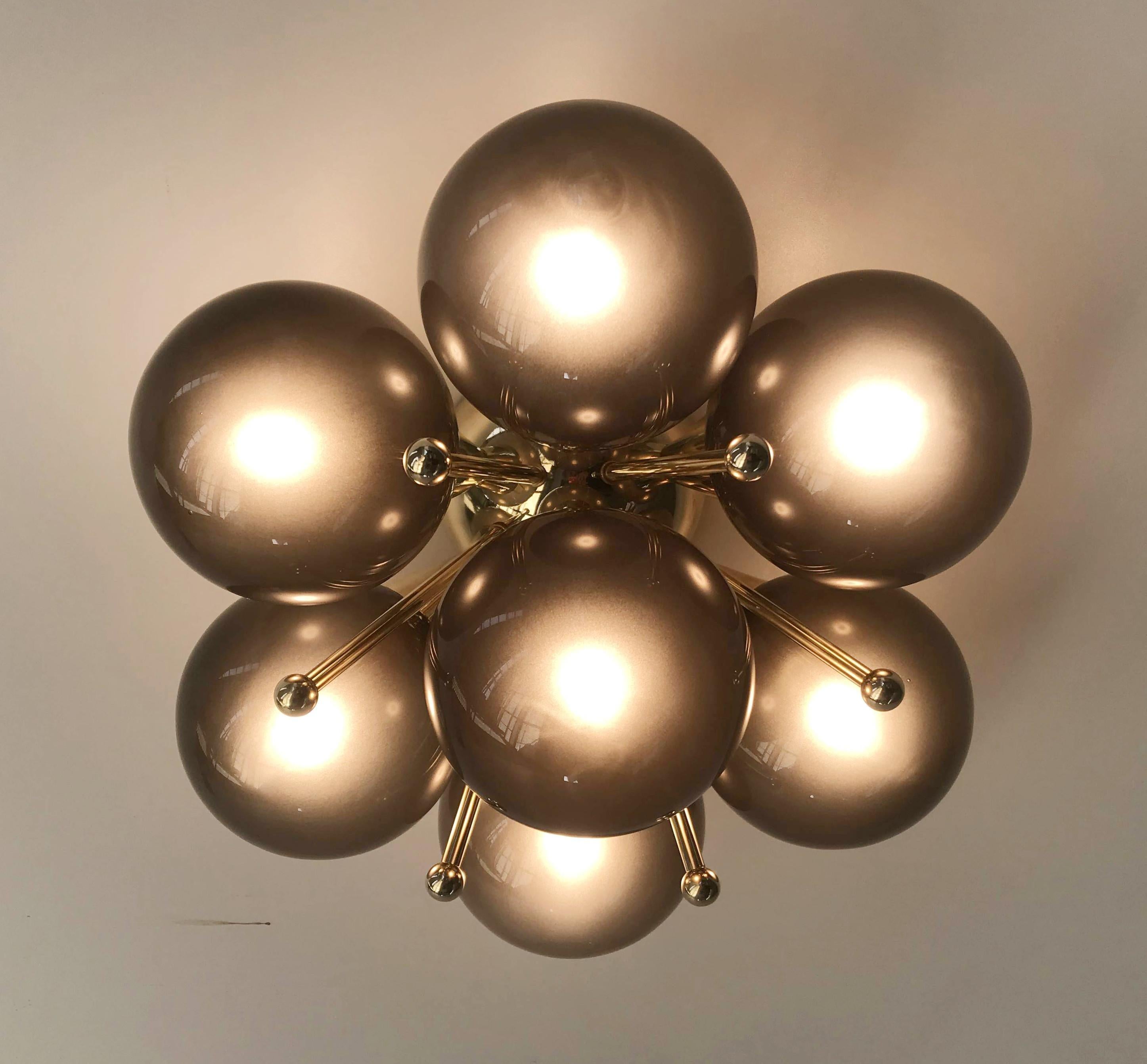 Italian Sakura Flush Mount / Sconce by Fabio Ltd For Sale