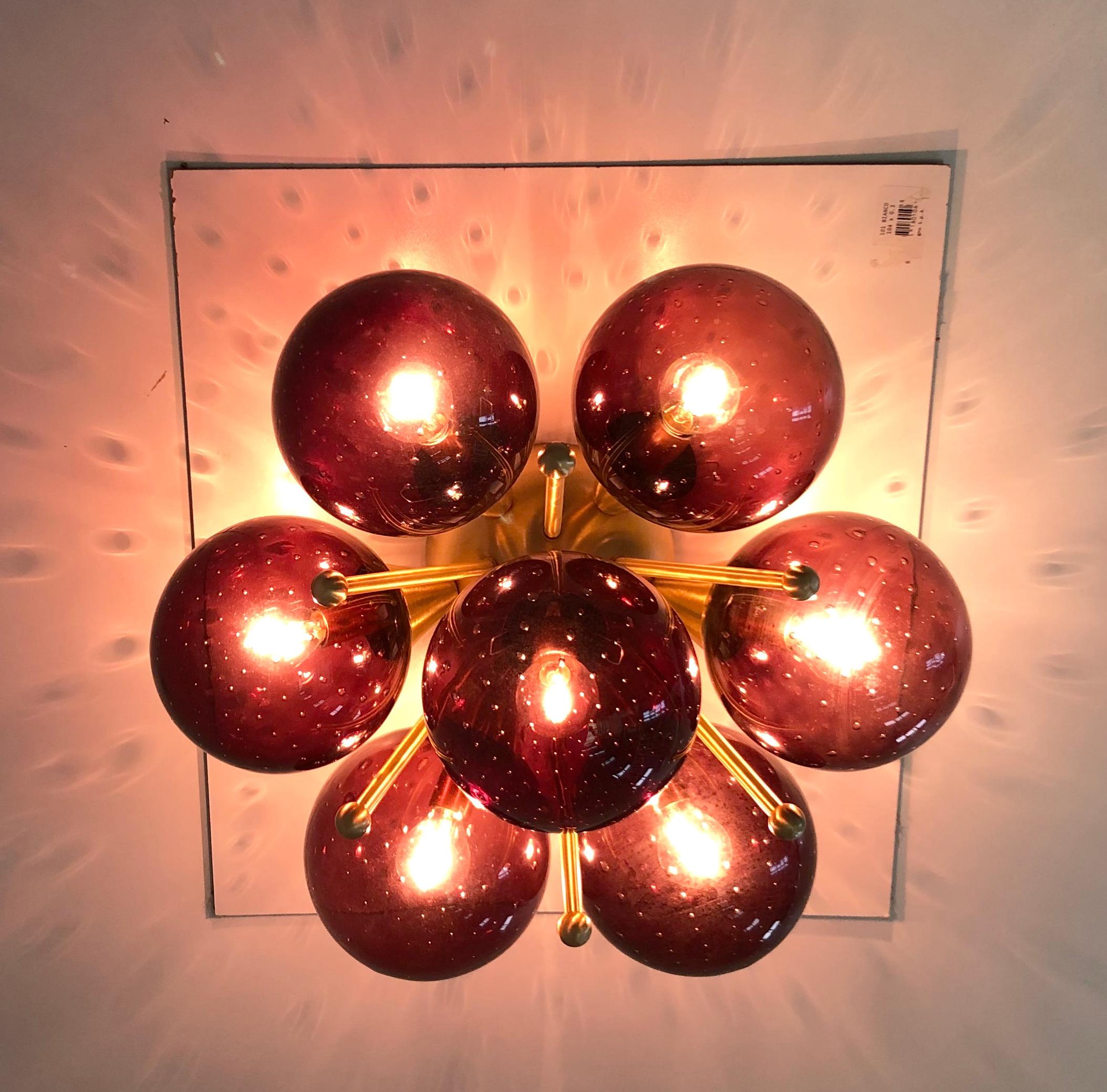 Sakura Flush Mount / Sconce by Fabio Ltd In New Condition For Sale In Los Angeles, CA