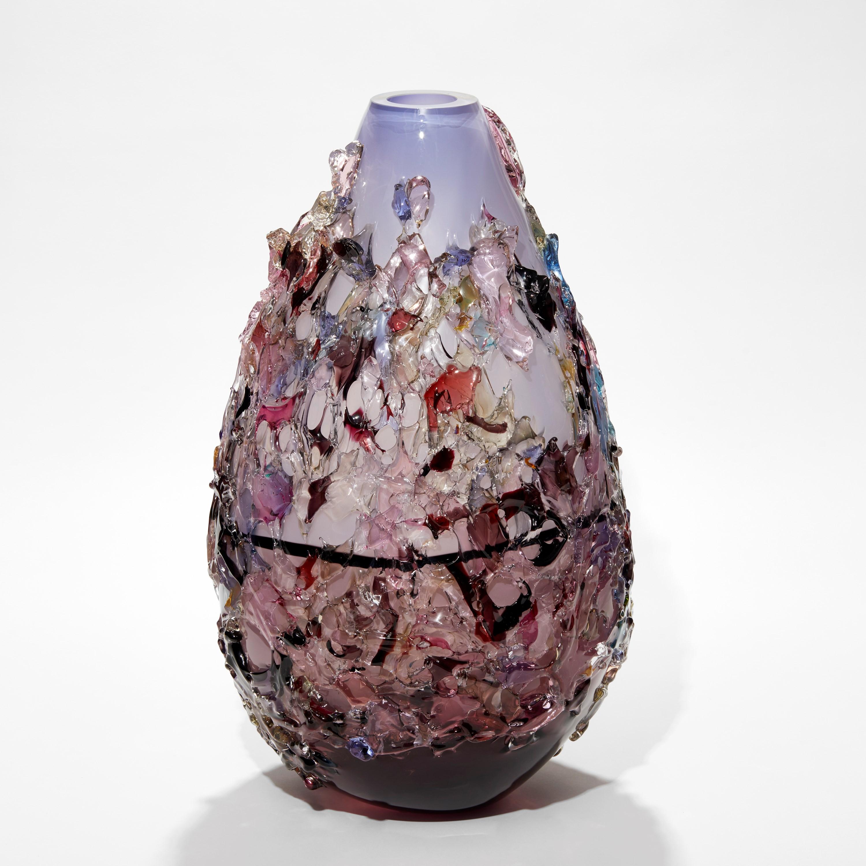 Organic Modern Sakura TRP22018, Vase in Aubergine, Lilac & Mixed Colors by Maarten Vrolijk For Sale