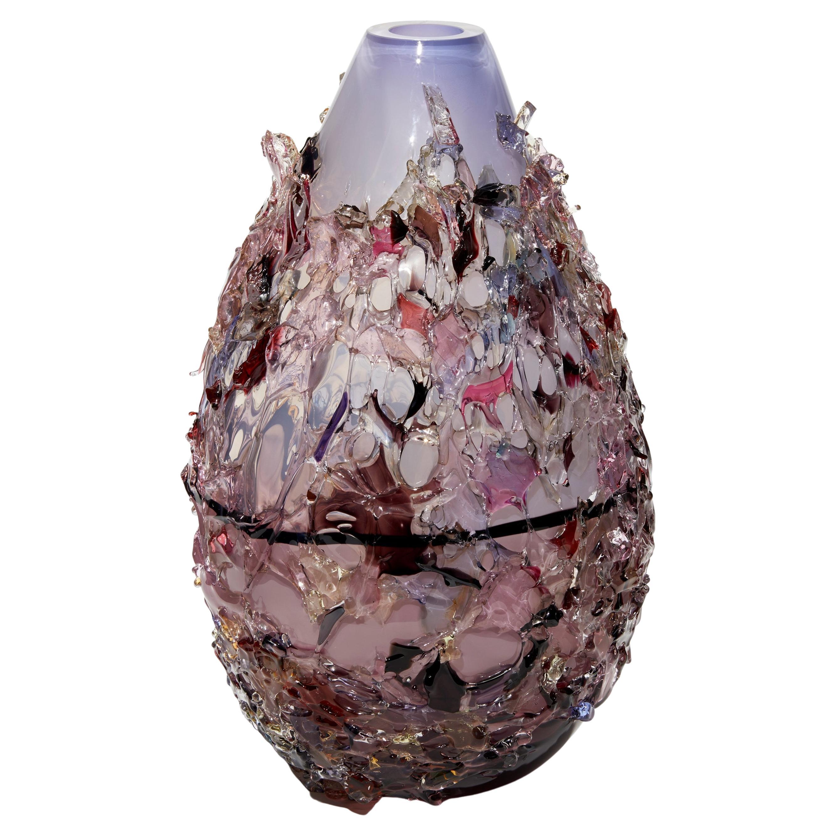 Sakura TRP22018, Vase in Aubergine, Lilac & Mixed Colors by Maarten Vrolijk For Sale