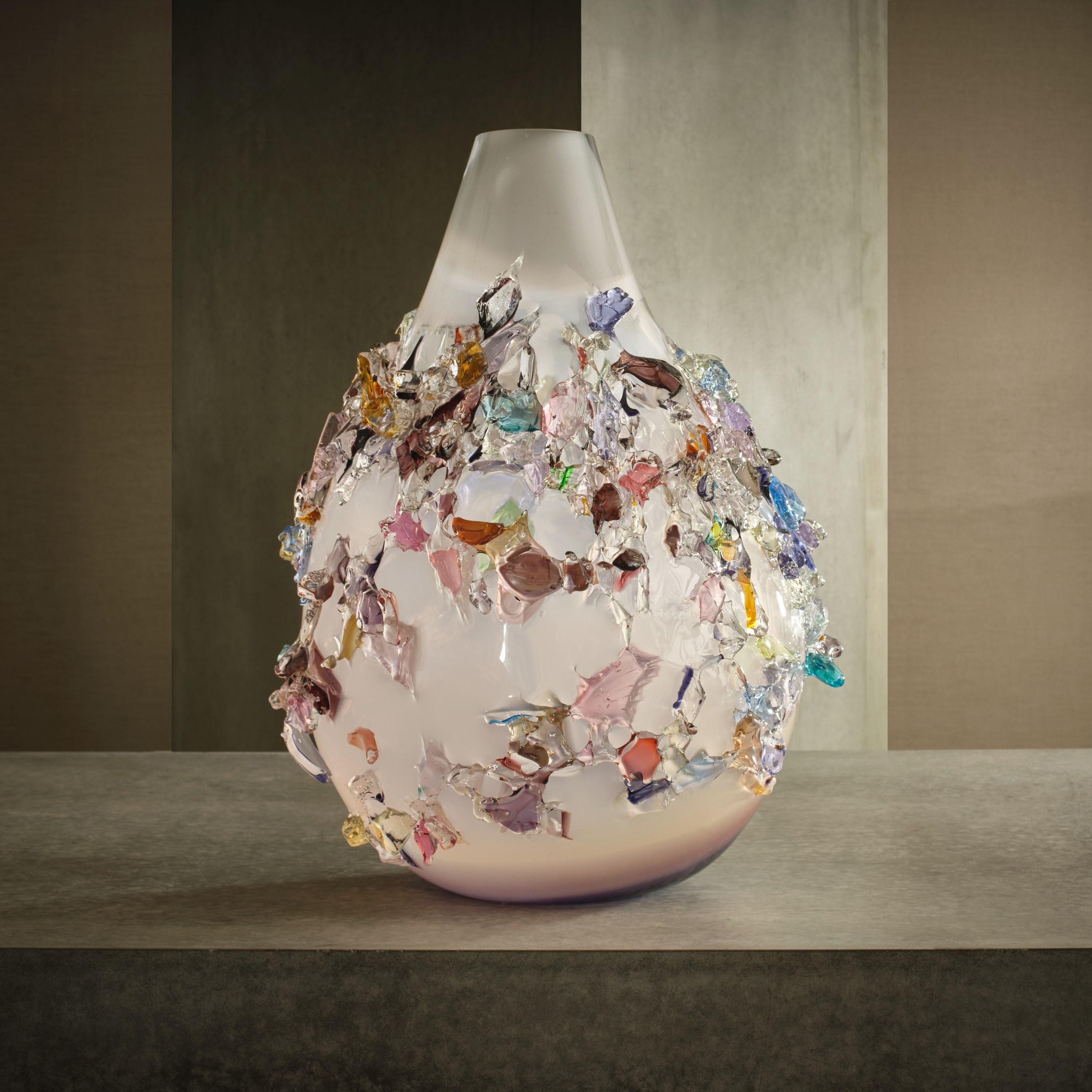 Sakura TRP23005, un grande vaso scultura astratto in vetro di Maarten Vrolijk in vendita 1